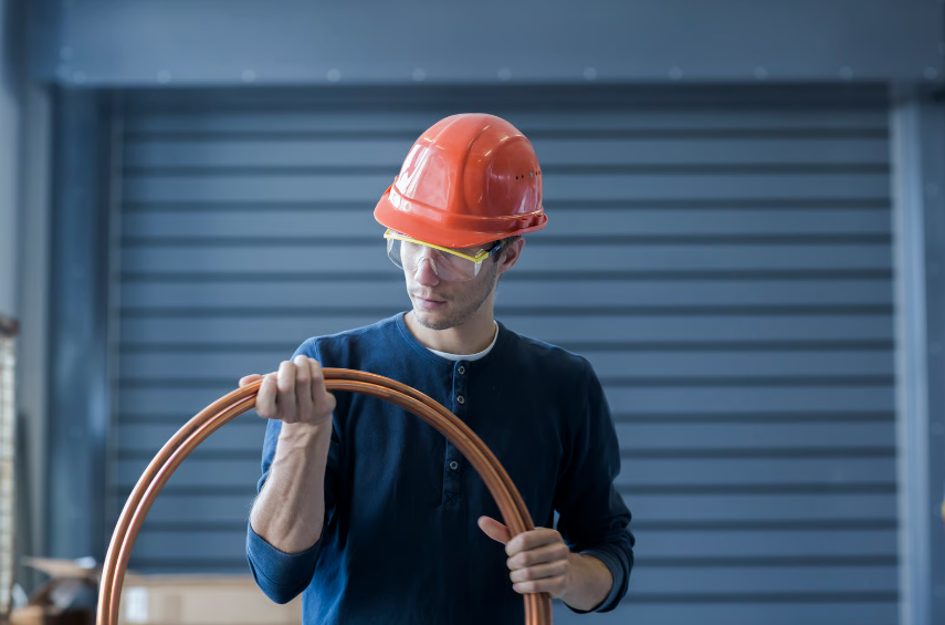 O tubo flexível vem em rolos e dobra com mais facilidade – Foto: Envato